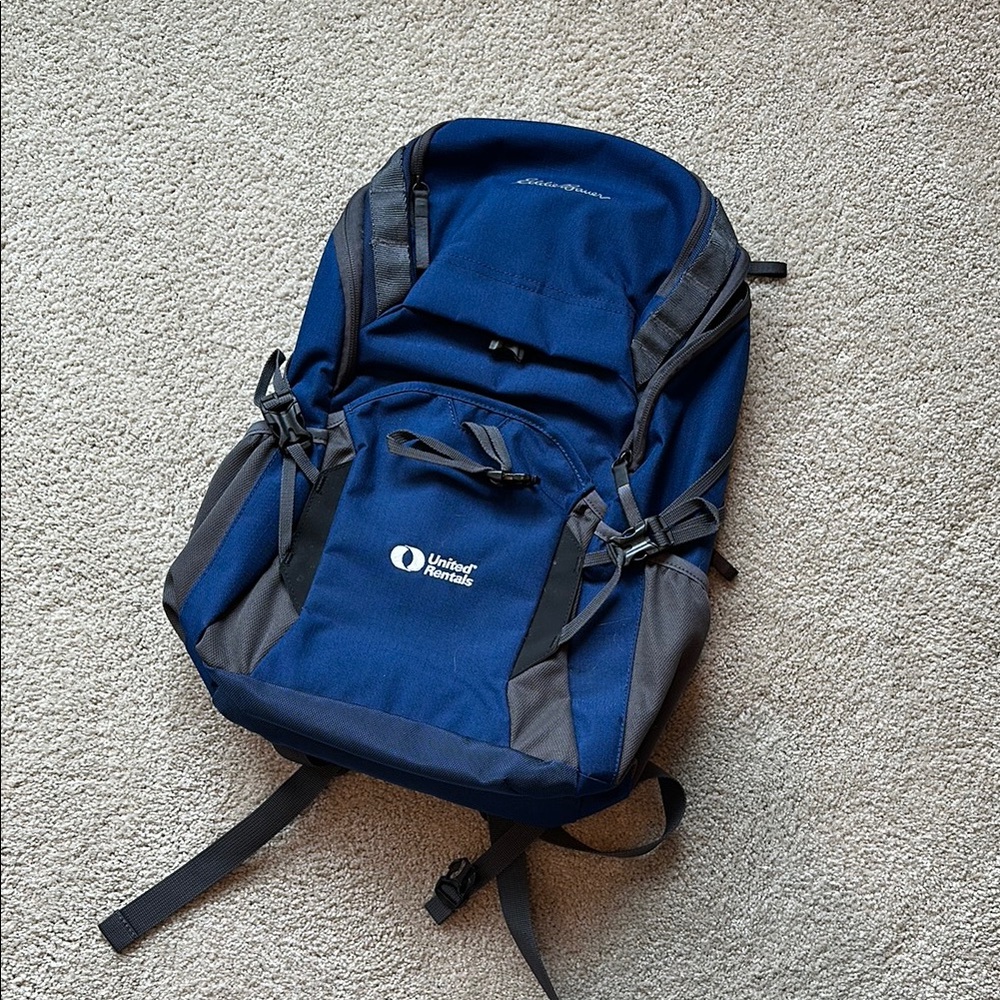Blue and Gray Backpack